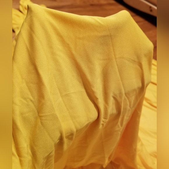 S.L. Fashions Yellow Summer Maxi Dress Size Medium - Picture 11 of 14